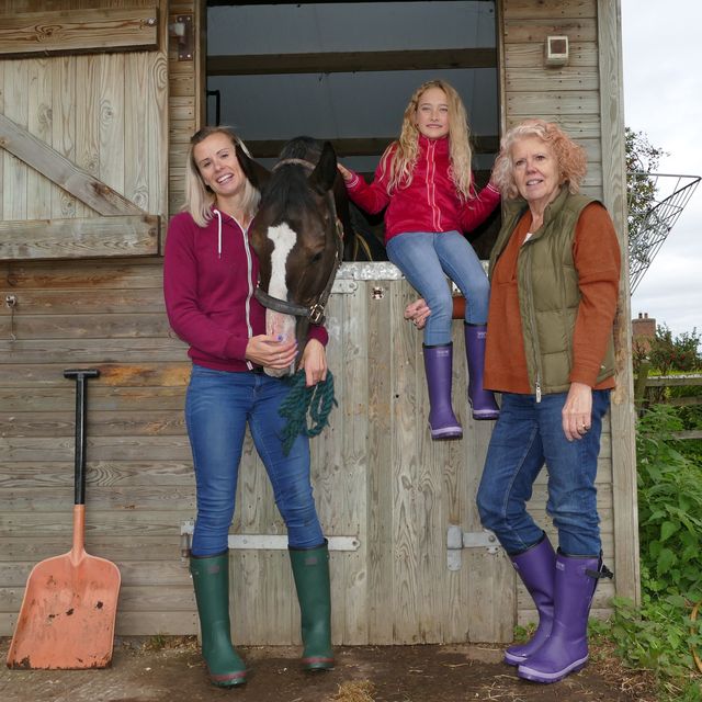 Equestrian family love wellies